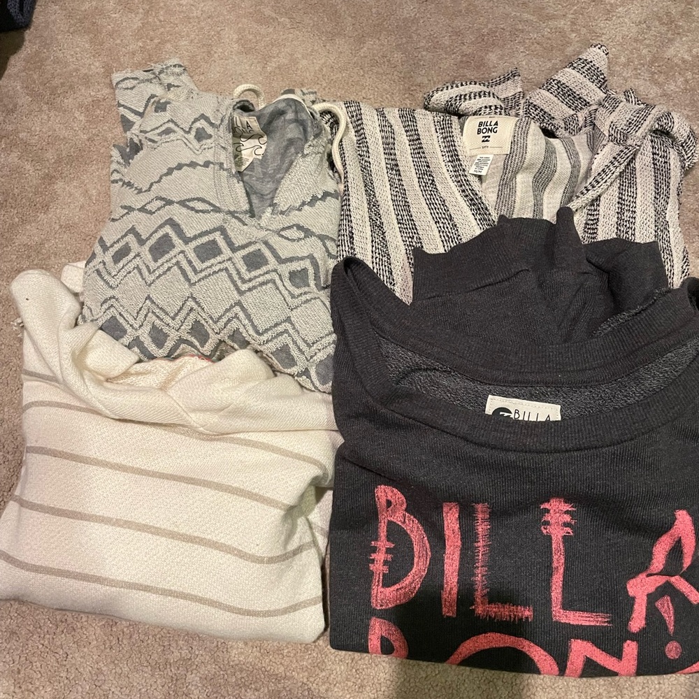 Billabong sweaters